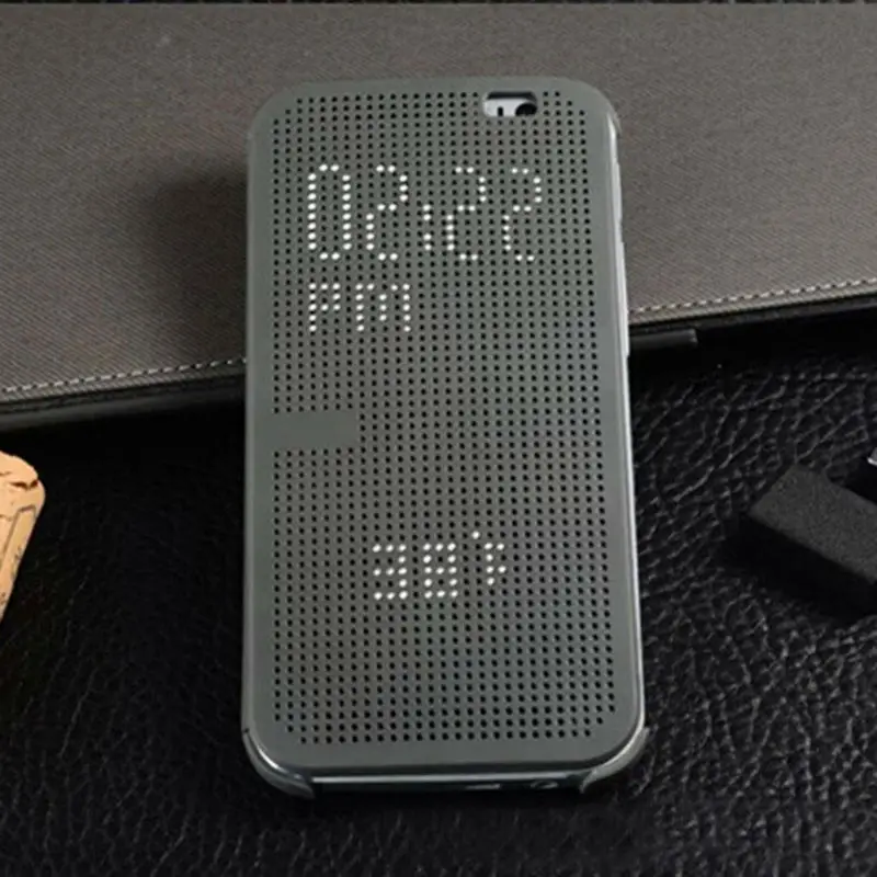 Силиконовый чехол с откидной крышкой в горошек для HTC OneE8 HTCE8 E8 E 8 e8 Smart View