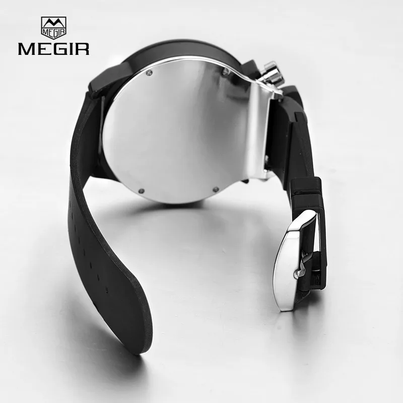 Megir модные популярные мужские кварцевые часы аналоговый chornographer брендовые