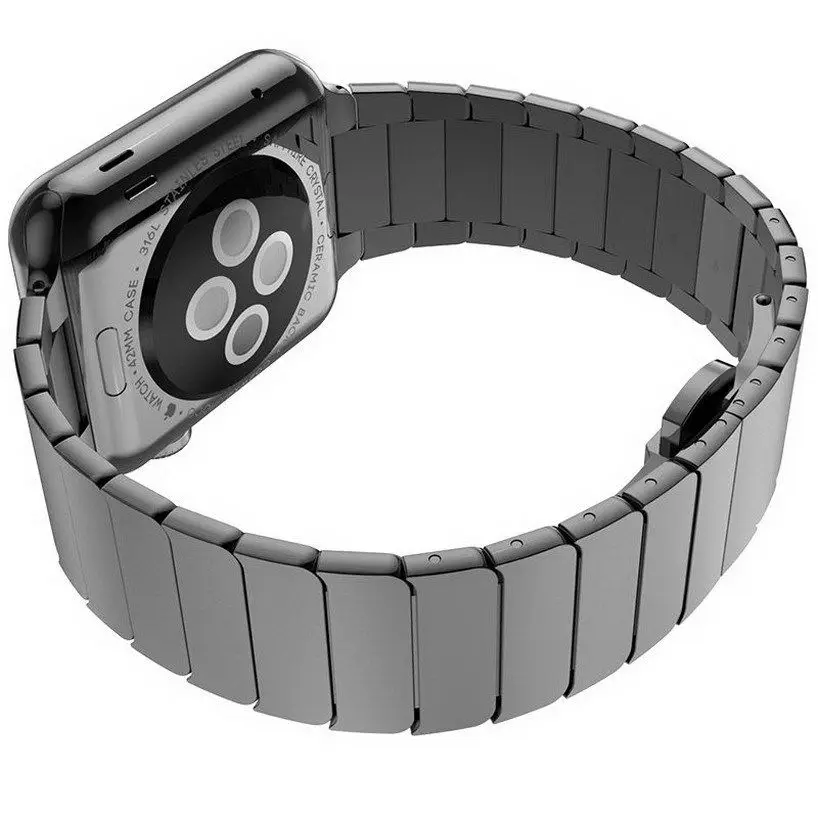 Высокое качество, браслет из нержавеющей стали для Apple Watch, ремешок серии 1, 2, 3, 4, 5, ремешок для браслета 38 мм, 40 мм, 42 мм, 44 мм, iWatch