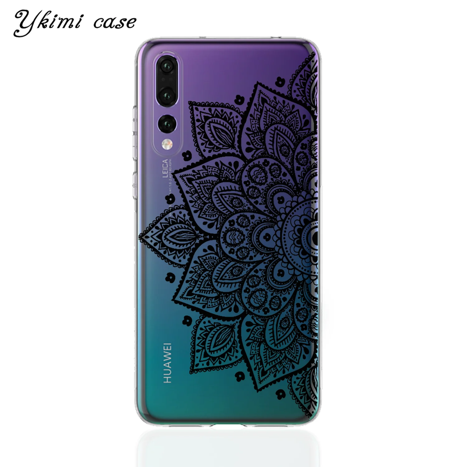 Цветной Мандала Цветочный чехол для Huawei P8 P9 Lite P10 плюс P20 P30 Lite Pro Чехол прозрачный чехол для телефона из мягкого силикона ТПУ с рисунком