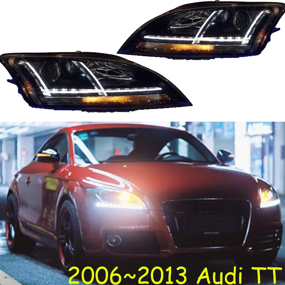 Видео 2006 ~ 2013y бампер автомобиля налобный фонарь для audi TT головной светильник