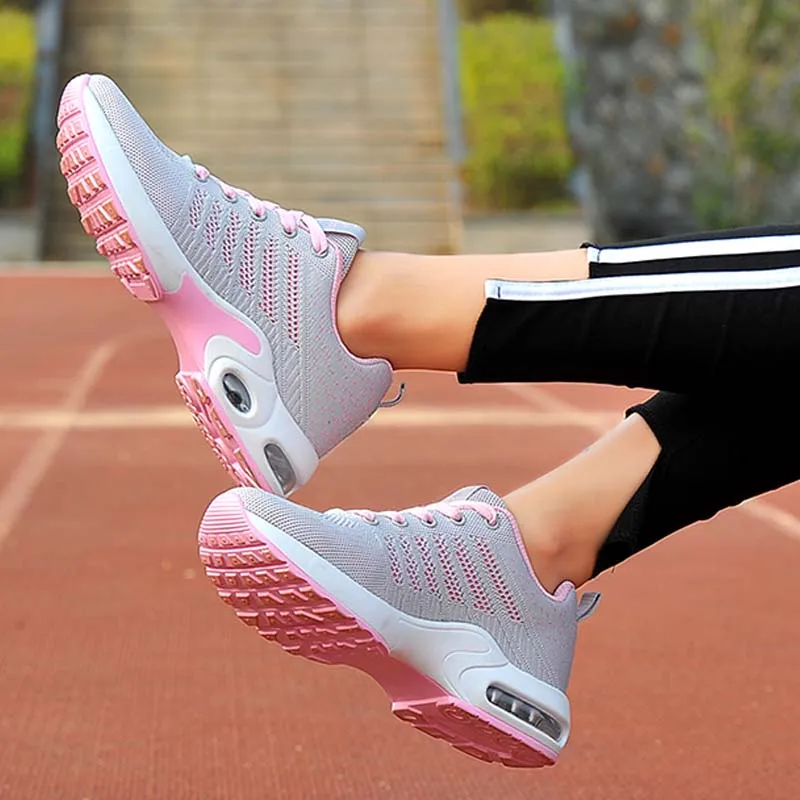 VTOTA/Модная Повседневная обувь Женские дышащие кроссовки на шнуровке zapatos de mujer tenis