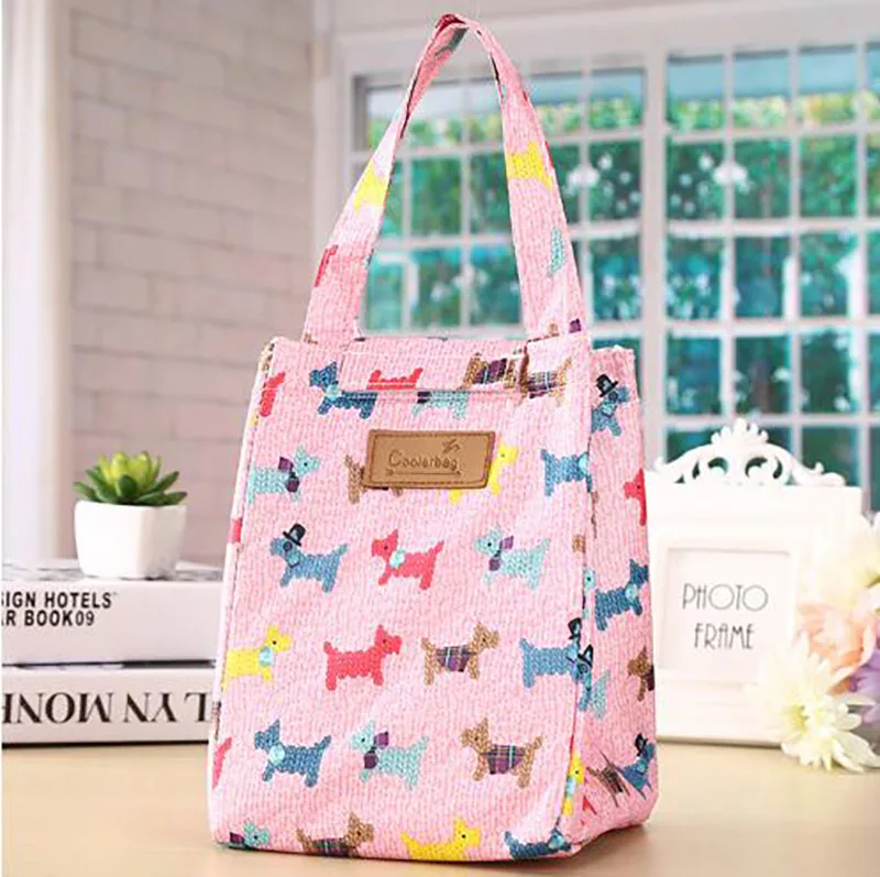 Свежая теплоизоляционная сумка для ланча из ткани Оксфорд с рисунком сумки