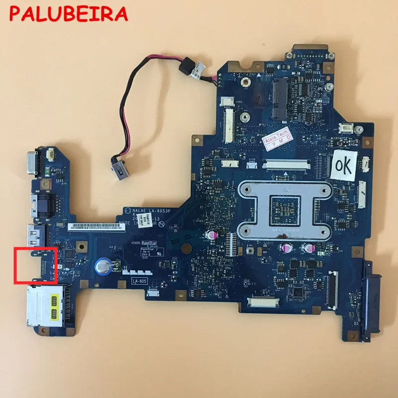 PALUBEIRA K000103980 материнская плата для ноутбука Toshiba Satellite L675 L675D Материнская NALAE LA 6053P