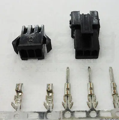 

100PCS 2.54MM 3 Pin 3P Cable Plug Connector Socket Header + Terminal + Housing