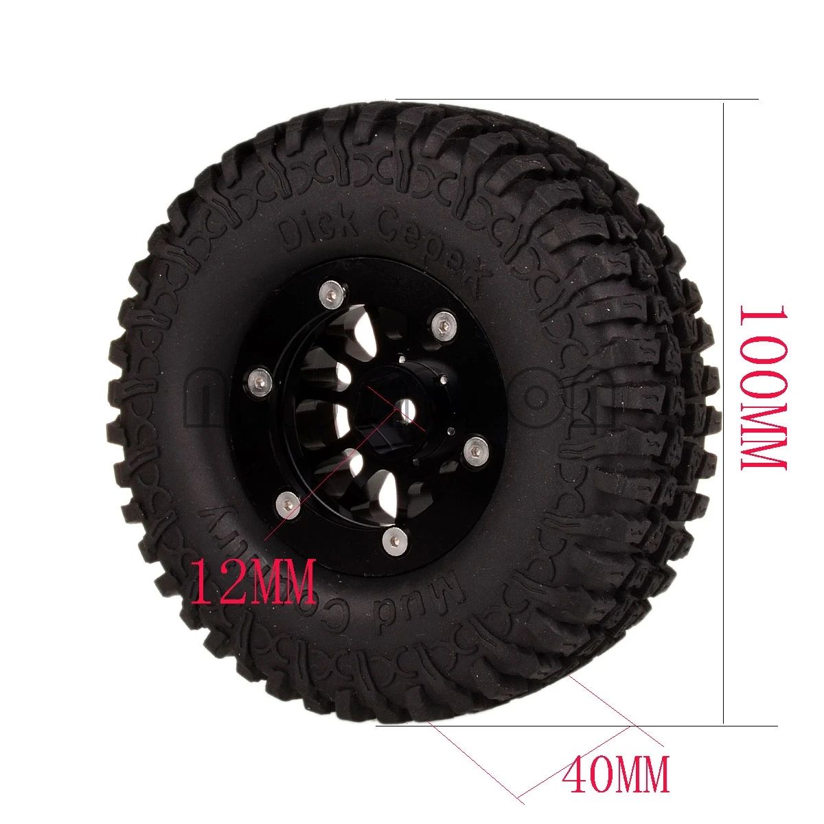 

NEW ENRON 4PCS 1.9" Inch Wheel Rim & 100MM Tires Tyre For RC 1/10 TRX-4 Axial HPI HSP 1:10 Axial SCX10 SCX10 II MST jimny