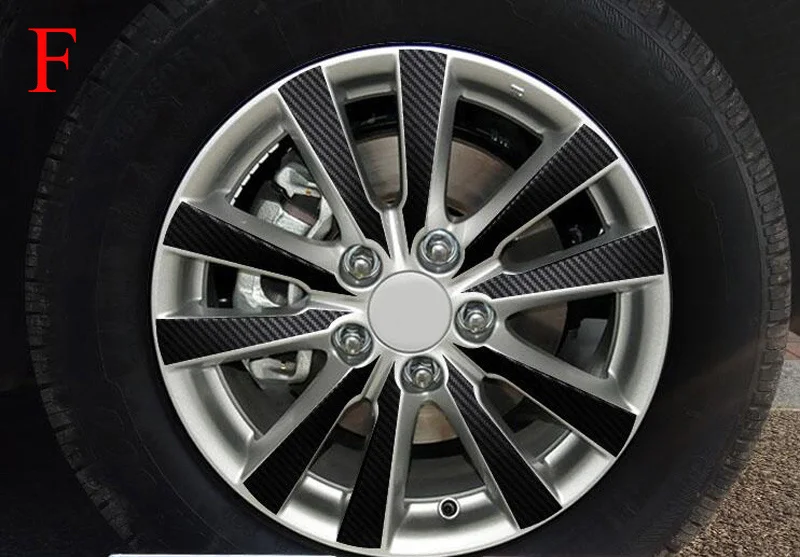 SUNFADA черный карбоновое волокно 16 &quotступица колеса автомобиля наклейки для HONDA CIVIC