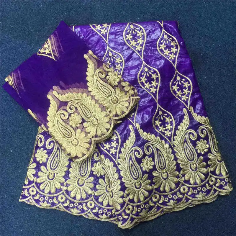 Бесплатная доставка желтый Базен кружевной ткани жаккардовые Brocade богатый getzner с