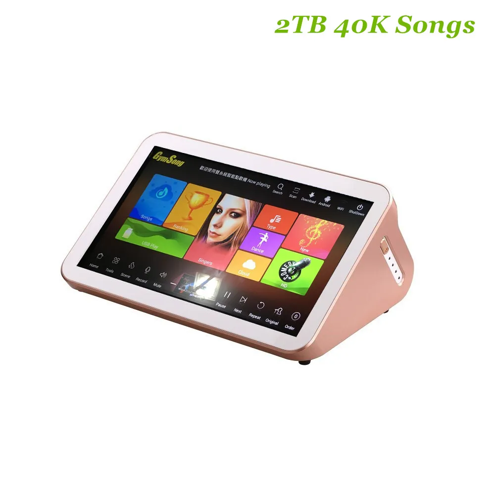 Тренажер для караоке GymSong Ktv Китай Android со встроенным жестким диском сенсорным