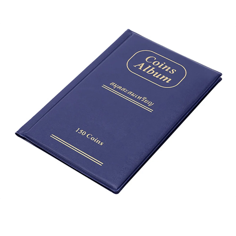 150 карманов из кожи ПУ портативный Альбом для монет вертикальный тип 10 страниц
