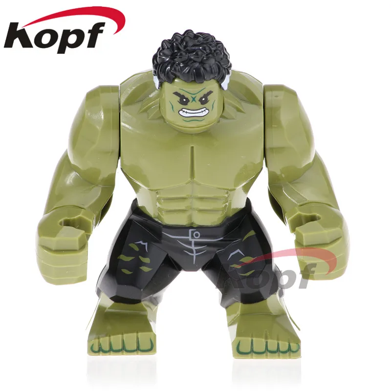 Одиночная супер героев Кирпичи Строительные блоки Зеленый Фонарь Kilowog анти Веном фильм халкбастер Darkseid Халк фигурка дедпула 892 - Цвет: 887 without Box