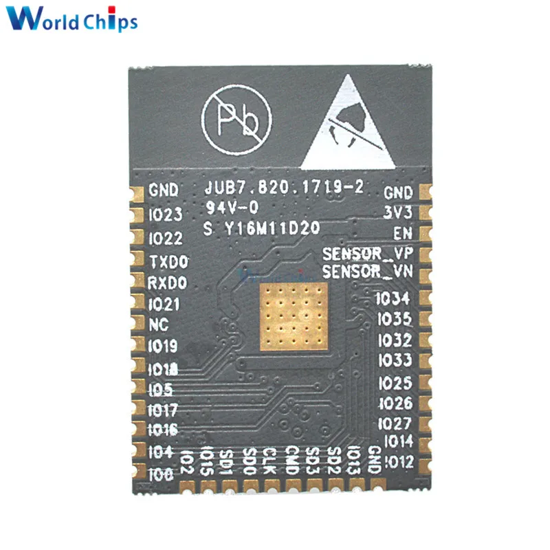Макетная плата для модуля ESP32S с Bluetooth Wi Fi чипом CP2102 защитой от солнца поддержкой