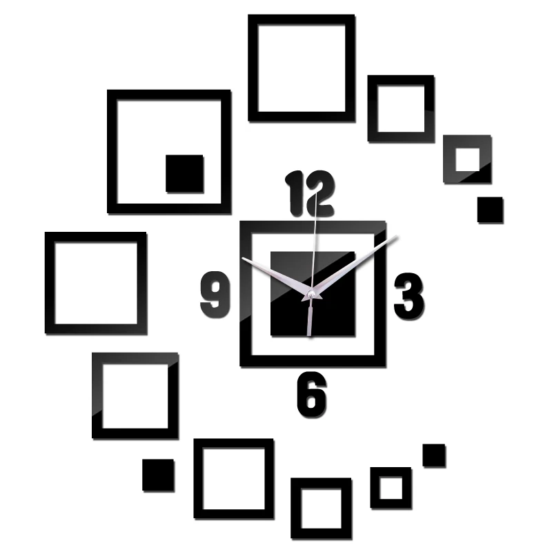  new diy quartz watch clocks Multi piece set Needle living room modern sun decorative mirror wall clock|decorative clocks|wall clockmirror clock |