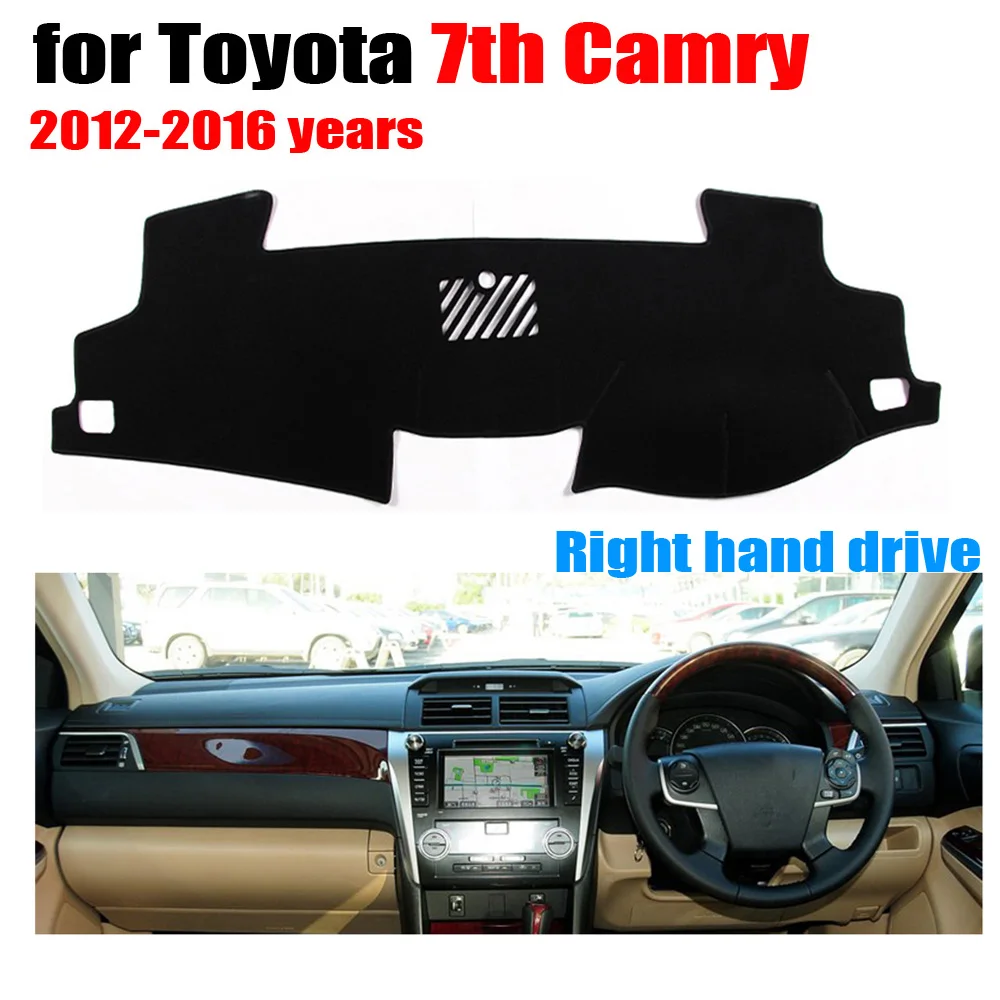 

Car dashboard cover mat Right hand drive dashmat pad dash mat covers dashboard accessories for TOYOTA 7th CAMRY 2012-2016 years