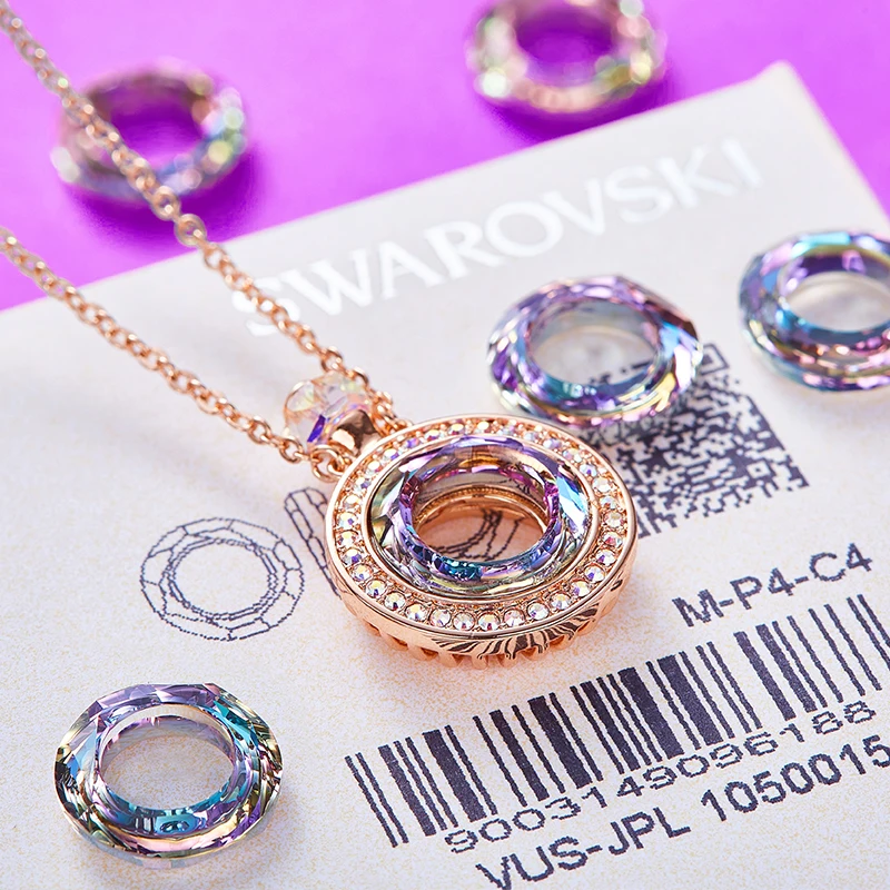 CDE украшенное кристаллами Swarovski Ожерелье Подвеска флакон духов ожерелье женское изысканное ювелирное изделие подарок на день матери