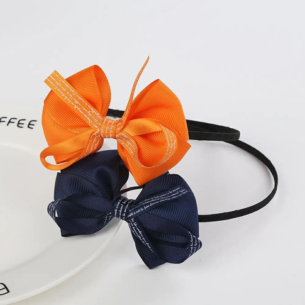 2 шт./лот модная детская повязка на голову с милыми большими бантиками цветами для