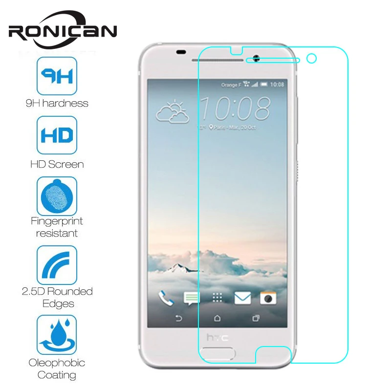 RONICAN для стекла на HTC A9 A9W 9 пленка экрана из закаленного One Защитная pelicula de vidro|film