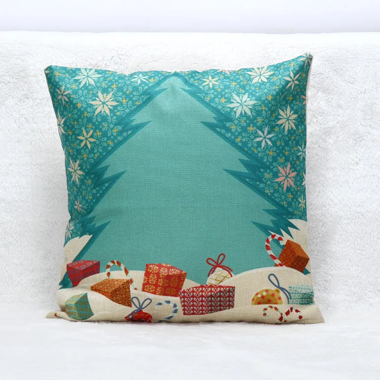 Рождество домашнее декоративное белье смешанный хлопок Подушка Чехол 3 вида