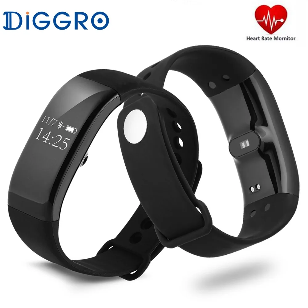 Diggro V66 смарт браслет IP67 водонепроницаемый монитор сердечного ритма кардиако