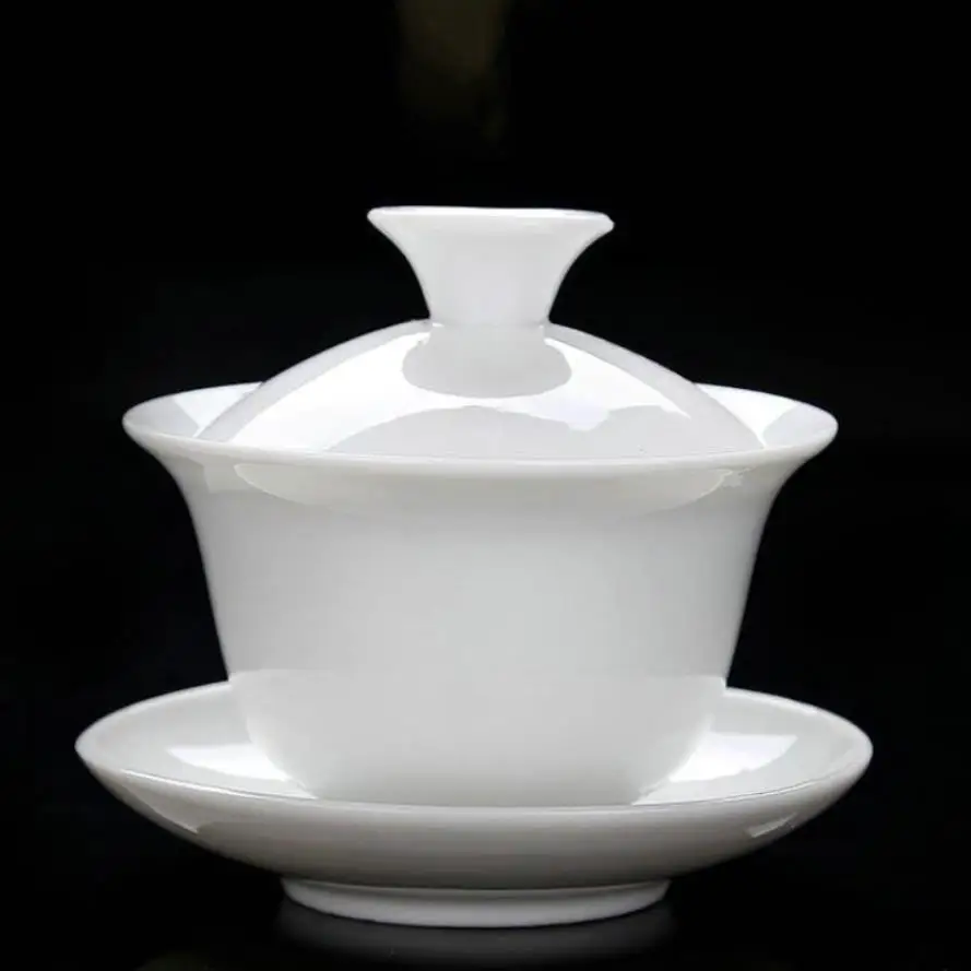 &quotKing Tea Mall&quot белый фарфор для китайского чая Gongfu Chadao Teawares Teasets Teatools подарки|Пиалы