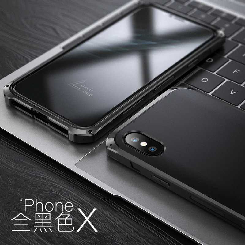 Чехол для iPhone 8, металлический каркас, жесткая задняя крышка из ТПУ, военный класс, противоударный чехол для iPhone 8 S 7 plus, чехол, аксессуары