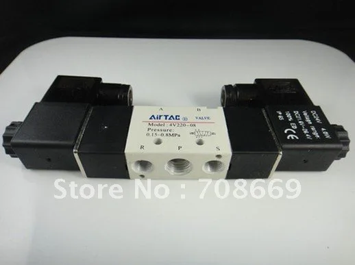 4V220-08 5Ports2Position двойной соленоидный пневматический клапан 1/4 &quotBSPT AC110V |