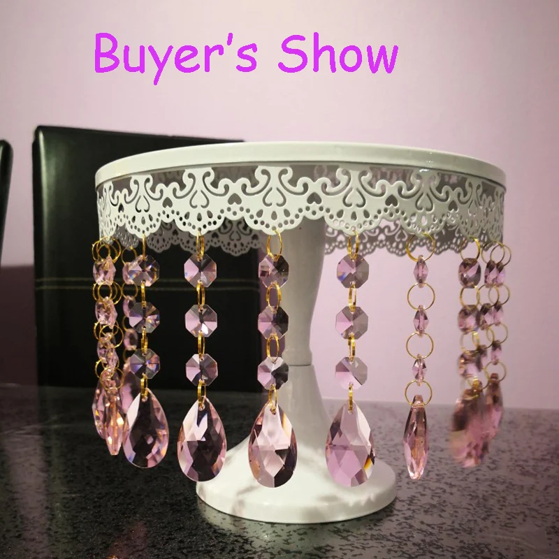 6 шт./лот (105 мм) прозрачные черные хрустальные стеклянные детали люстры (38 мм