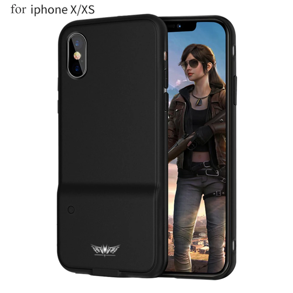 for iphone X XS Bluetooth 4,0 PUBG игры для мобильного телефона для iPhone 6/7/8 Plus iPhone X/XS XR XS MAX встроенный 180mA батарея защитный чехол - Цвет: for iphone X XS