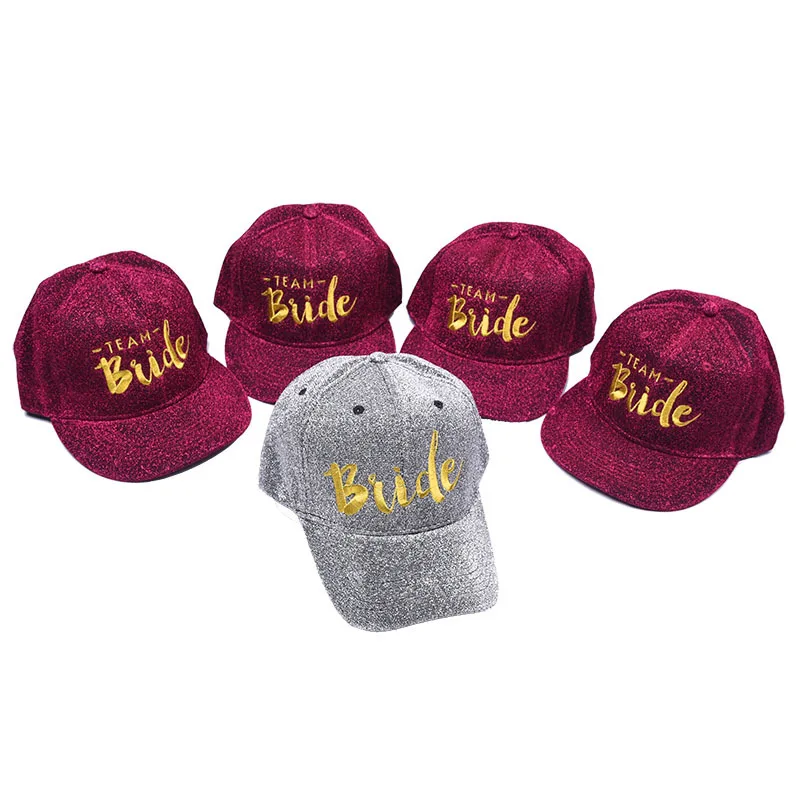 Новый стиль блестящая невеста команда Дальнобойщик шляпы девичник вечеринка