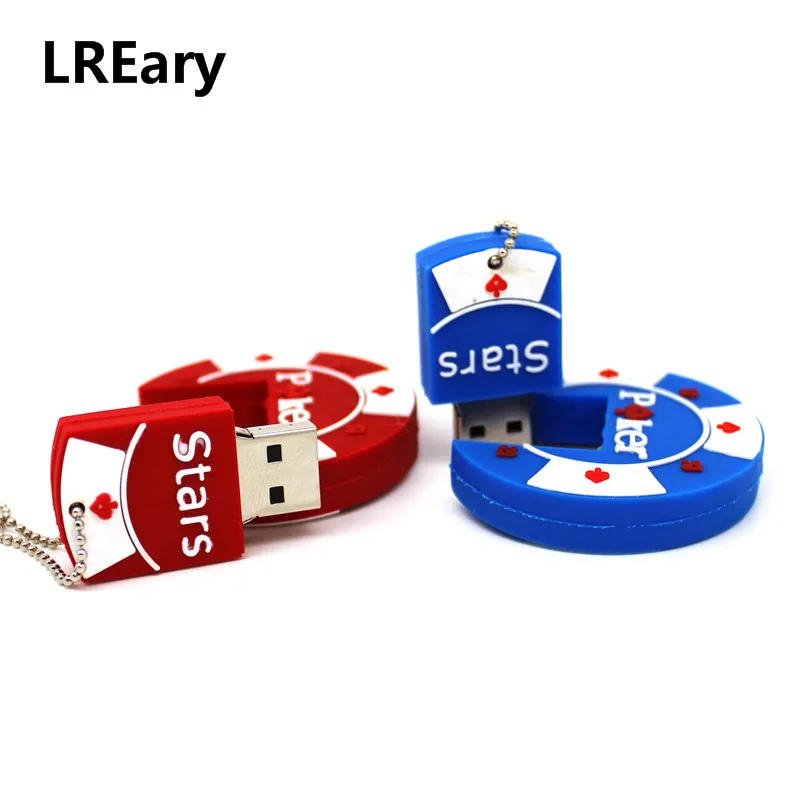 Новое поступление 3 вида цветов фишки для покера USB флеш-накопитель карта памяти
