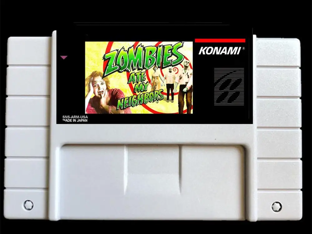 Zombies ate my neighers USA-NTSC Версия 46 контактов Видеоигры карта NTSC Версия для ретро видеоигр Консоль