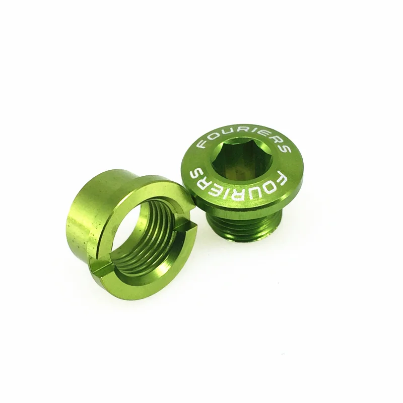 Fouriers 5pcs Alloy Bike Chainring Bolt Screws Nuts Single or Double 5mm 7mm For MTB Road Bicycle Parts | Спорт и развлечения