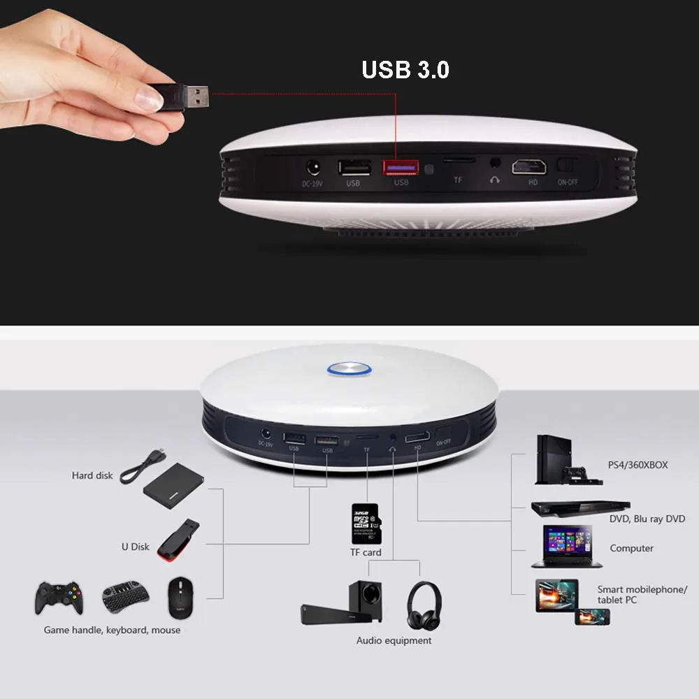WZATCO Full HD 1080P 4K светодиодный активный мини DLP 3D проектор Android Smart wifi 12000 мАч аккумулятор домашний кинотеатр Cinem проектор