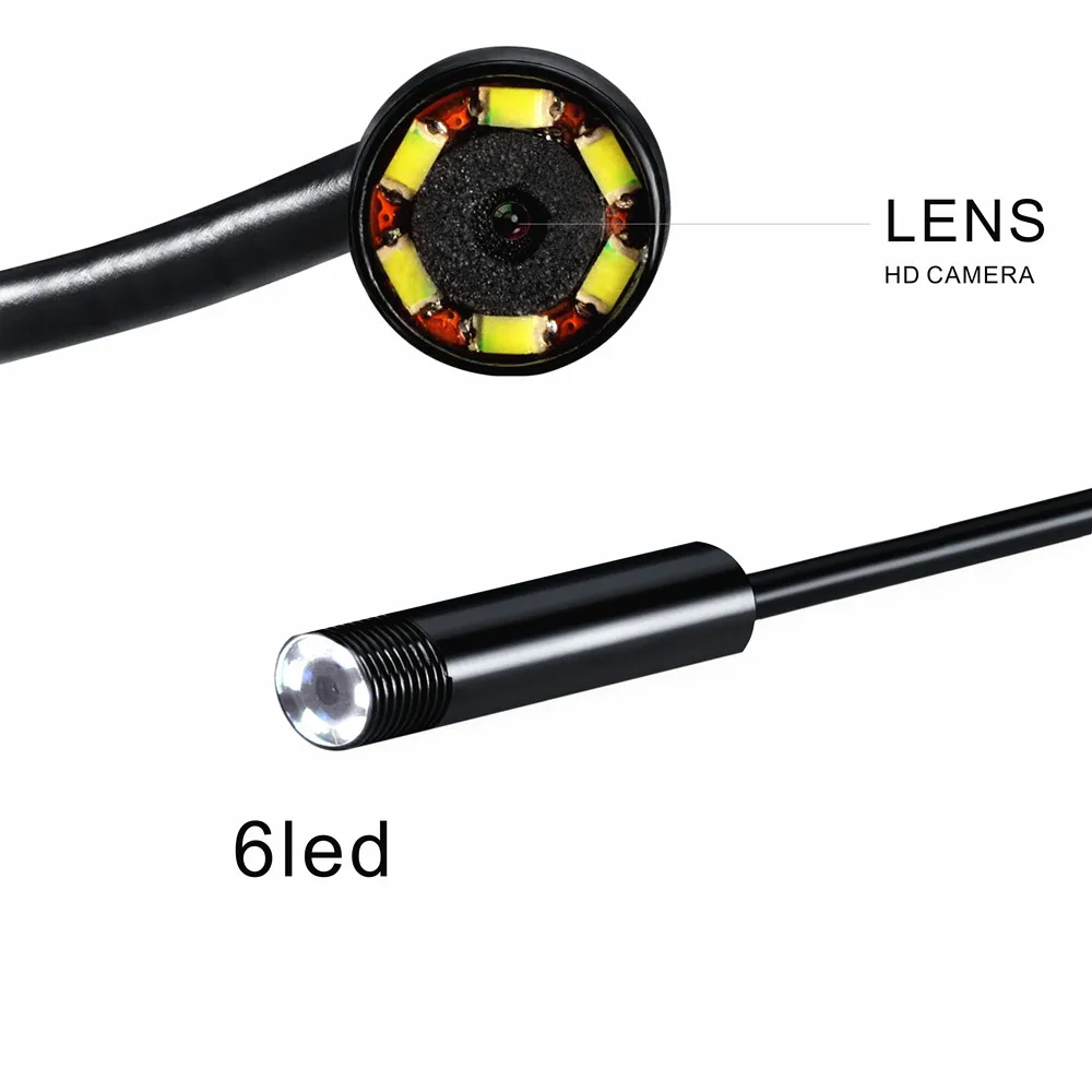 USB эндоскоп с объективом 7 мм 2 м 5 м|endoscope camera android|camera androidcamera snake |