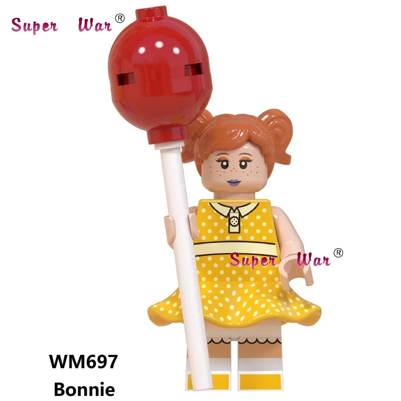 WM697 Одна история игрушек 4 Базз Лайтер Вуди Джесси Даки Бо Peep Duke Caboom Alien Hamm Sonic строительные блоки - Цвет: WM697