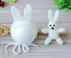 AS PHOTO Коала медведь и подходящая шляпа ручной вязки игрушка и шапка набор новорожденных фотографии реквизит милый медведь Игрушка реквизит - Цвет: AS PHOTO