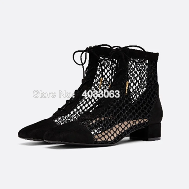 Harga Baru 2019 Musim Panas Sepatu Kulit Mesh Renda Sandal Wanita Hollow Keluar Tumit Rendah Gladiator Sandal Memancing Net Sepatu Sandal Sepatu Bot