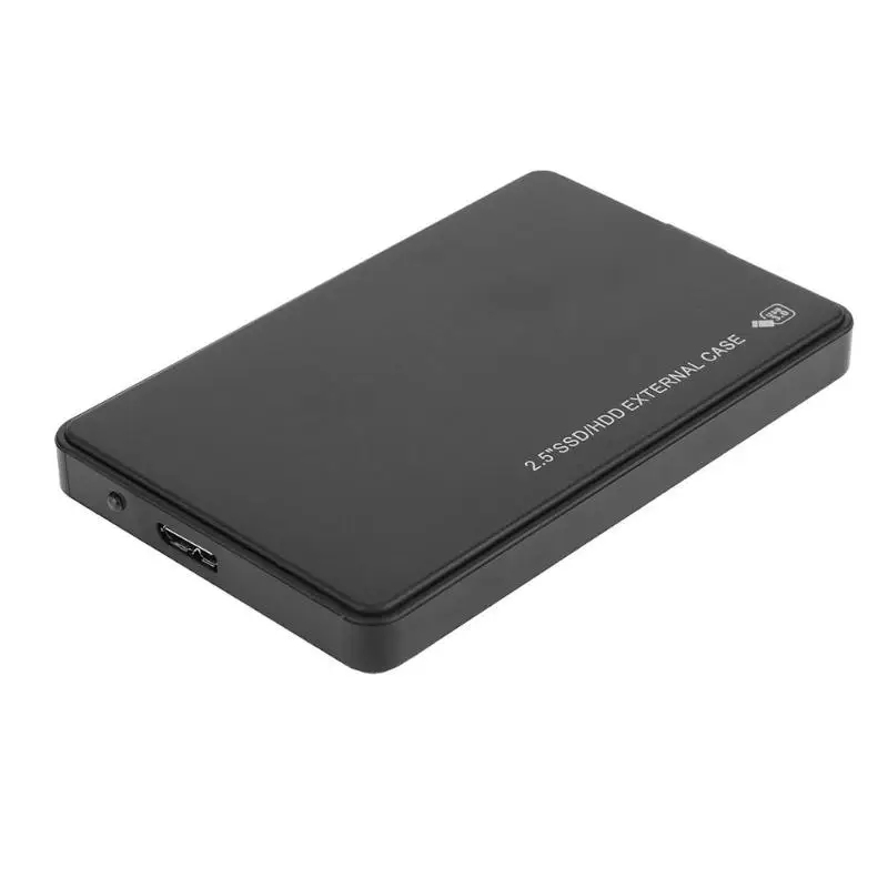 Черный 2,5 дюймовый чехол для ноутбука SATA HDD для Sata USB 3,0 SSD HD жесткий диск Внешний корпус для Хранения Caddy Box с кабелем USB 3,0 - Цвет: Черный