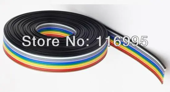 

Free shipping 5meters 26PIN 28AWG FLAT CABLE MUTLI COLOR
