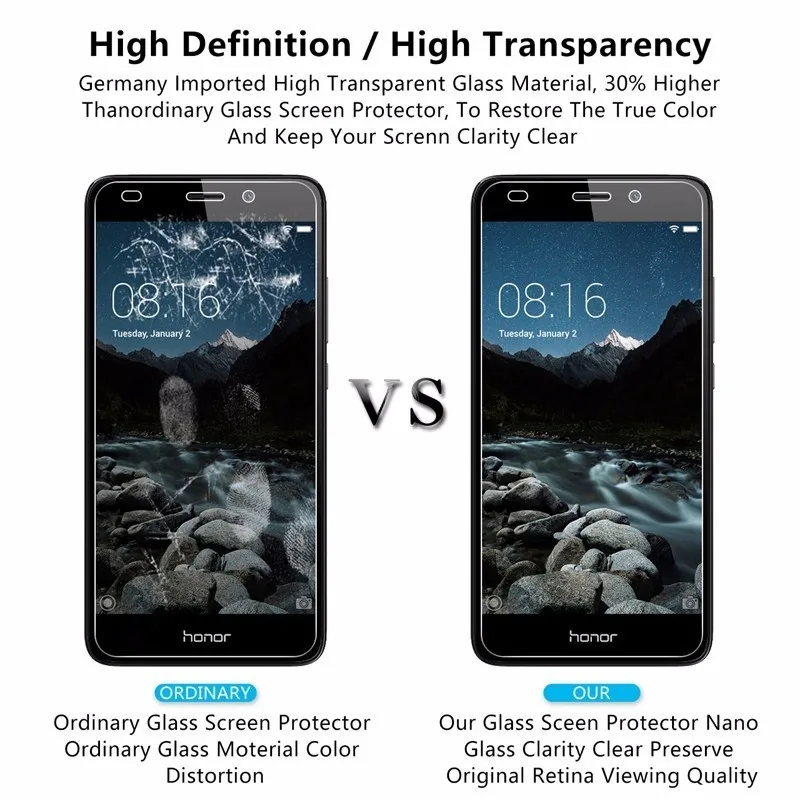 Защитное стекло для huawei Honor 5a 5c 5x закаленное стекло для Honor 4a 4c 4x5 4 a c x a5 защита экрана Verre Tremp чехол