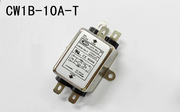Однофазный фильтр для электромагнитных помех 10 А 115 В/250 В T 220 В|plug|plug typeplug power |
