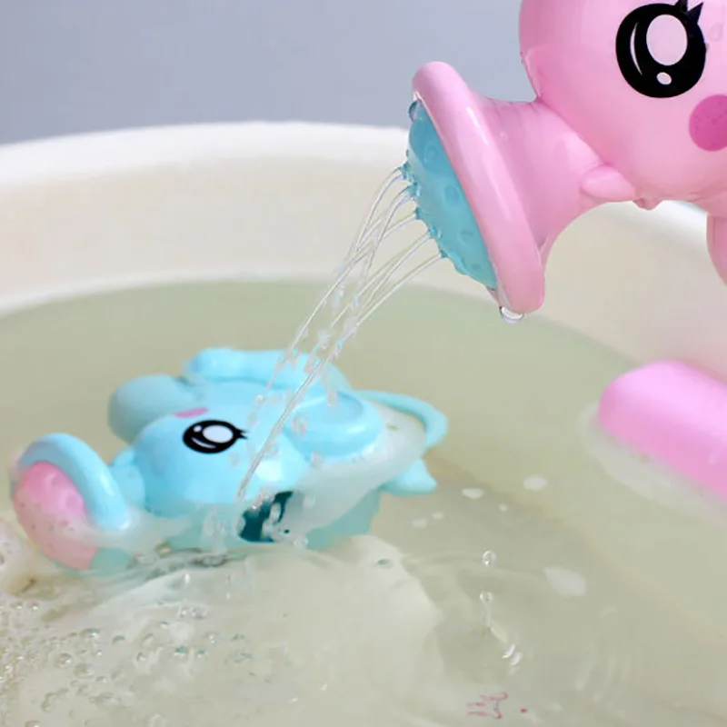 2018 NEW Cute Cartoon Animal elephant classic water toys Baby Bath Toy Infant Educational beach bath toys