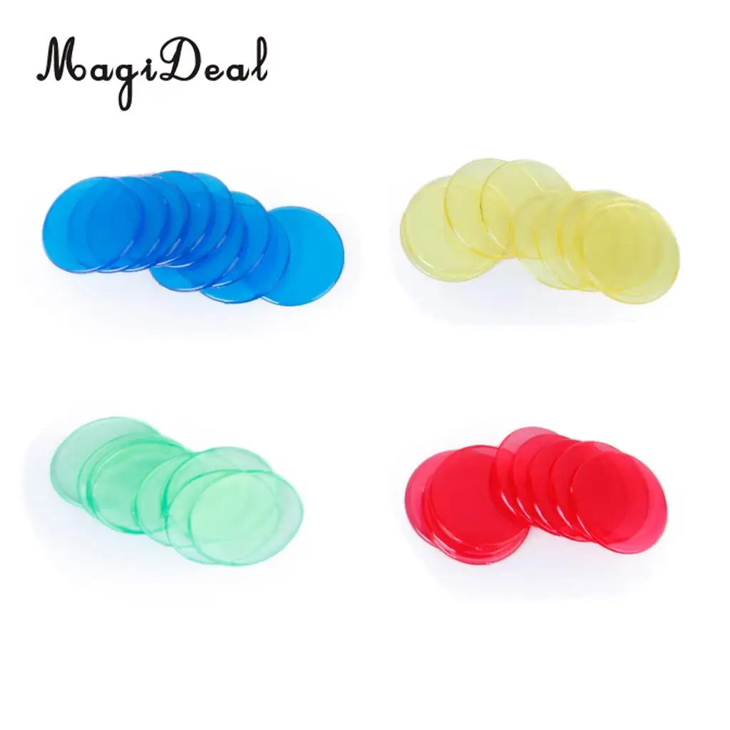 MagiDeal 400Pcs PRO 4 Colors Count Bingo Chips Markers for Family Party Carnival Hot Selling Entertainment Game Accessory | Спорт и