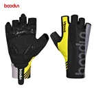 Перчатки велосипедные Boodun, летние, с открытыми пальцами, велосипедные гоночные перчатки удлиненные, дышащие, Перчатки велосипедные гуантес