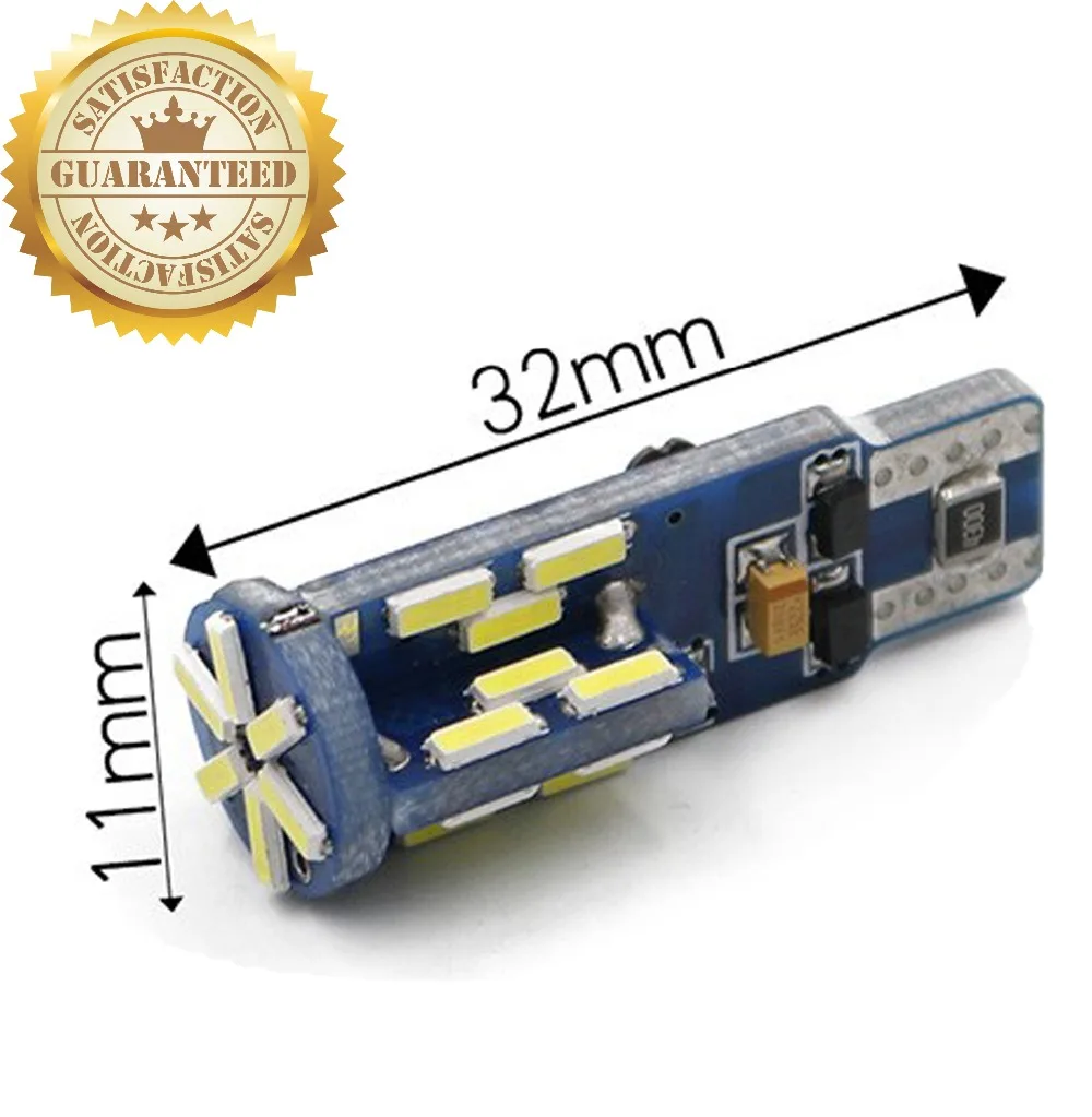 2 шт. супер яркий светодиодный canbus t10 194 168 192 30 s SMD 4014 Canbus Error Free Авто Светодиодный