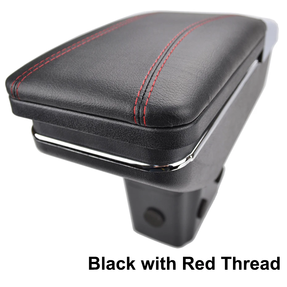 Red thread Для Chevrolet Cruze/Holden Cruze 2009- центральная консоль коробка для хранения подлокотник Подлокотник подлокотник вращающийся 2010-2013 - Название цвета: Red thread