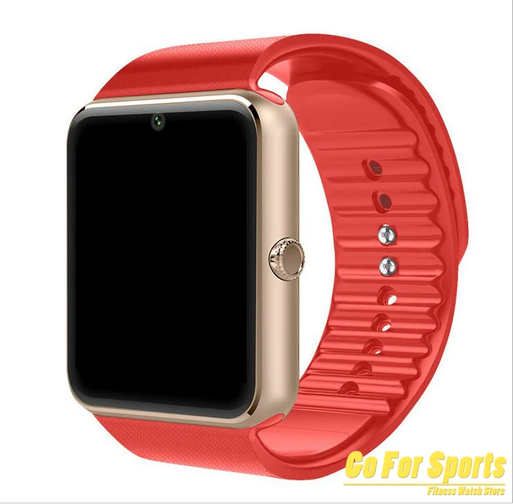 RedGold Новинка, умные часы, синхронизация уведомлений, поддержка sim-карты TF, подключение Apple, Iphone, Android, телефон, для женщин и мужчин, умные часы GT08 - Цвет: RedGold