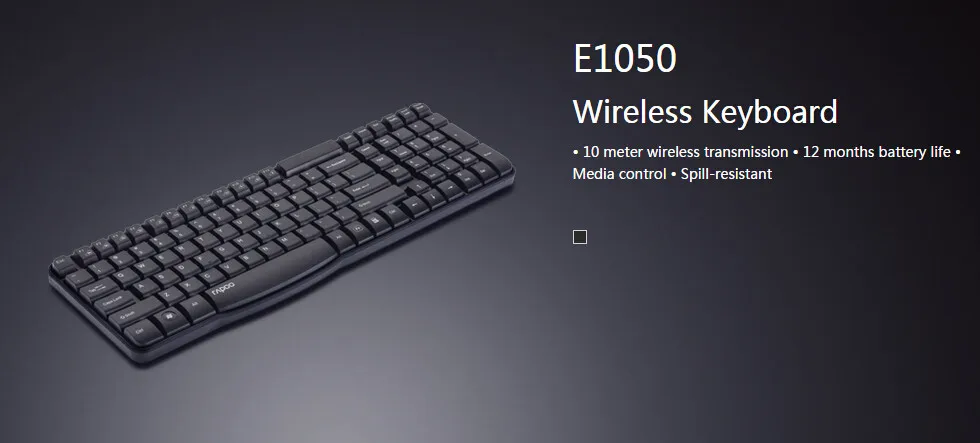 Оригинальная беспроводная клавиатура Rapoo E1050/X1800S 2,4G USB для настольного ПК ноутбука