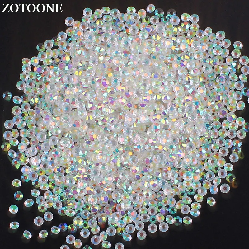 ZOTOONE SS6-SS20 горячей фиксации кристалл дизайн ногтей Стразы для одежды украшения железа на переводах Flatback Стекло Стразы
