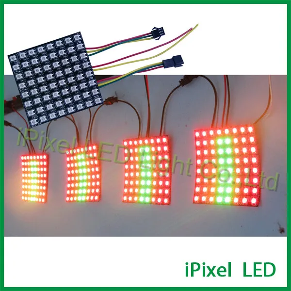 16*16 пикселей матрица WS2812 светодиодная цифровая фотовспышка DC5V SMD5050 RGB|light yaki lace